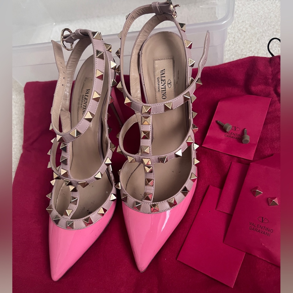 Valentino Pink Studded Heels